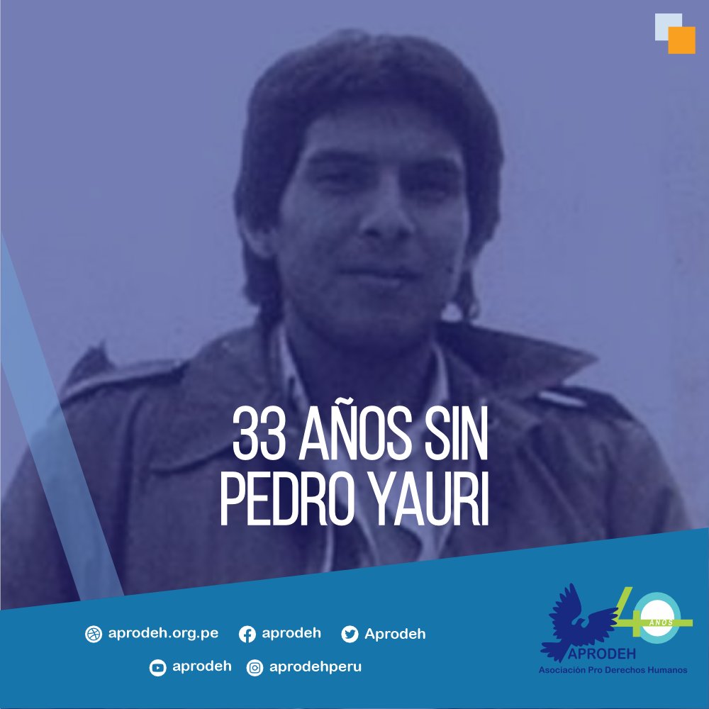 🔴 ¡33 años sin Pedro Yauri! 
Periodista secuestrado y desaparecido en 1992 por Grupo Colina. Su valentía contra abusos y corrupción lo hizo blanco de represión. Exigimos al Estado su búsqueda y justicia. Recordarlo es defender la verdad y prensa libre. #HastaEncontrarlo