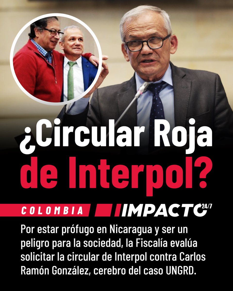 🚨🇨🇴 ¿CIRCULAR ROJA? | La fiscal de bolsillo, Luz Adriana Camargo afirmó que si se ordena la medida de aseguramiento en contra de la mano derecha de Petro y cerebro en el desfalco de la UNGRD, Carlos Ramón González; se tendría que solicitar la emisión de la circular roja de