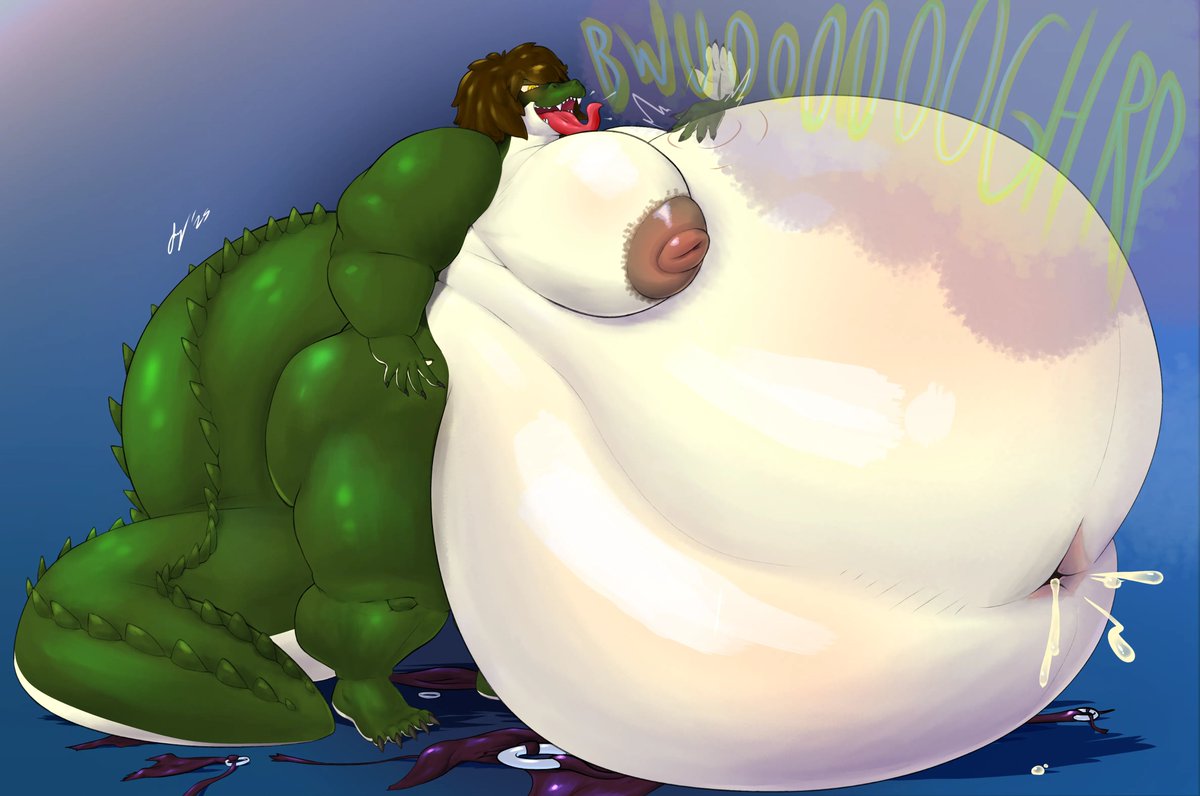 C*mm for <a href="/HoraGator/">Hora</a> 
He gets a tight hole, and she gets a snack, it works out
Thank you so much!!!

cw: vore, navel penetration/bellyfucking, burp