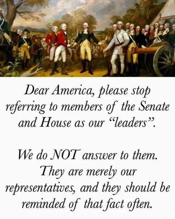 <a href="/SpeakerJohnson/">Speaker Mike Johnson</a> Just a reminder to all of you that you serve We The People