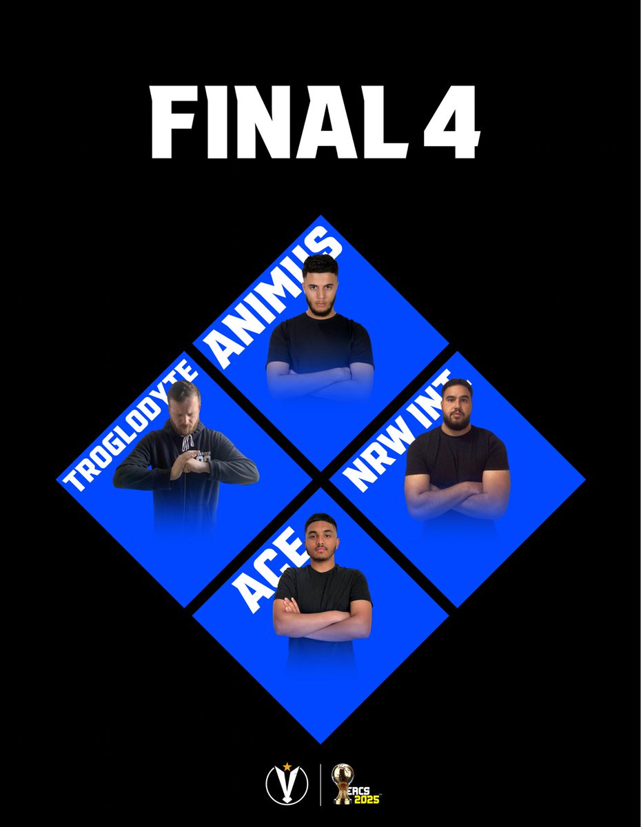 Your Final 4 of EACS! 🏆

<a href="/AnimusCODM/">Animus</a> 
<a href="/acegamers_espGG/">Ace Gamers Esports</a> 
Troglodyte Tribe
Nrw International