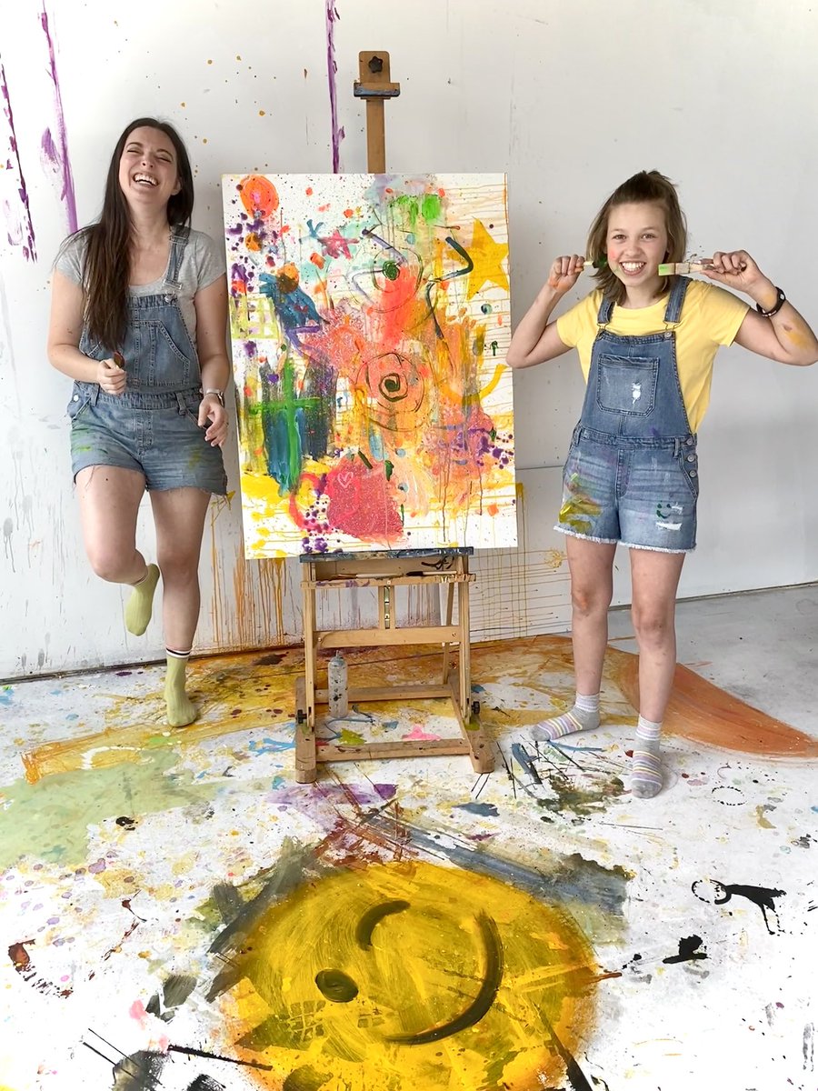 I one year cancer free and back in the studio with me. 
This girl is a ray of sunshine