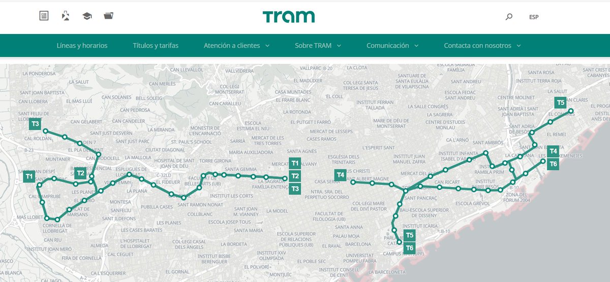 Entrar a la pàgina de Tram, veure aquest mapa i fins i tot els més tonto saber que cal fer amb urgencia. 🚋
Només un demagog terraplanista se li pot ocórrer parlar de bus elèctric.