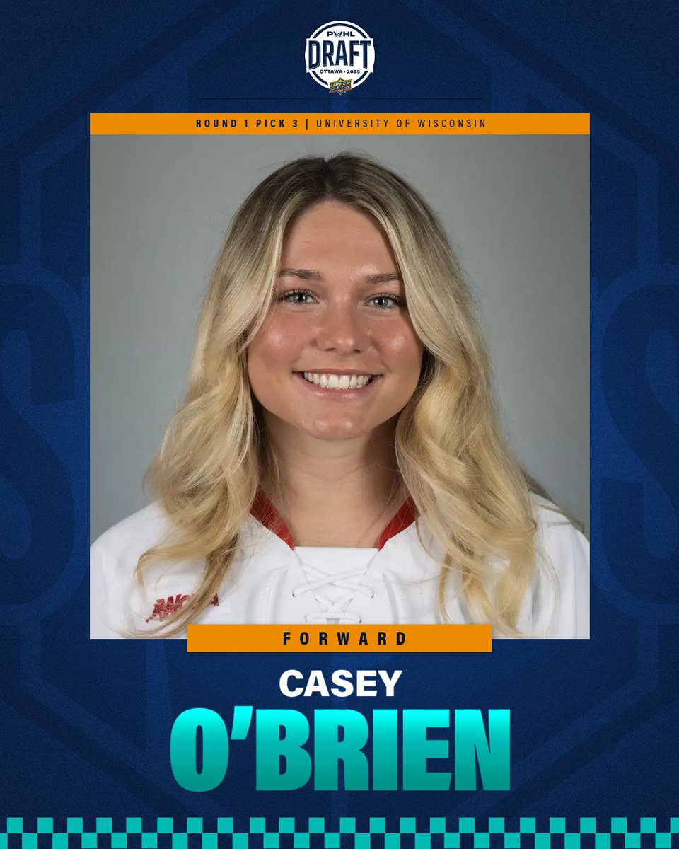 CASEY IS OURS! 🗣️

The Sirens have selected 2025 Patty Kazmaier award winner Casey O’Brien with our third overall pick.