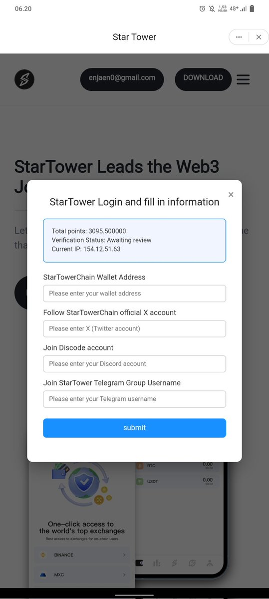 jaen666's tweet photo. @StarTowerChain On early 2 days after announcement kyc, i cant open the sites its just completely down. And after few moment ini completely fiiled the form but my status still Awaiting review. How it can be? https://t.co/mAVxgYEOVZ