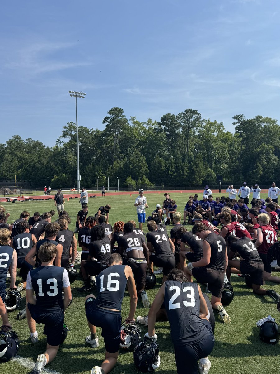 Great day at “The Phil” 7 on 7 today! Appreciate <a href="/BeckhamFB_/">Beckham HS Football</a> <a href="/WandoHSFootball/">Wando Warrior Football</a> <a href="/WA_WildcatsFB/">West Ashley H.S. Football</a> and <a href="/SwampcatFB/">Laurence Manning Football</a> for coming over and getting great work today! #W1nTheDay