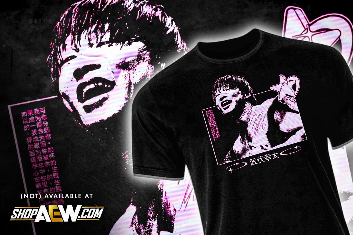 manuel_ish's tweet image. Kota Ibushi Y2K concept shirt design. 🎨