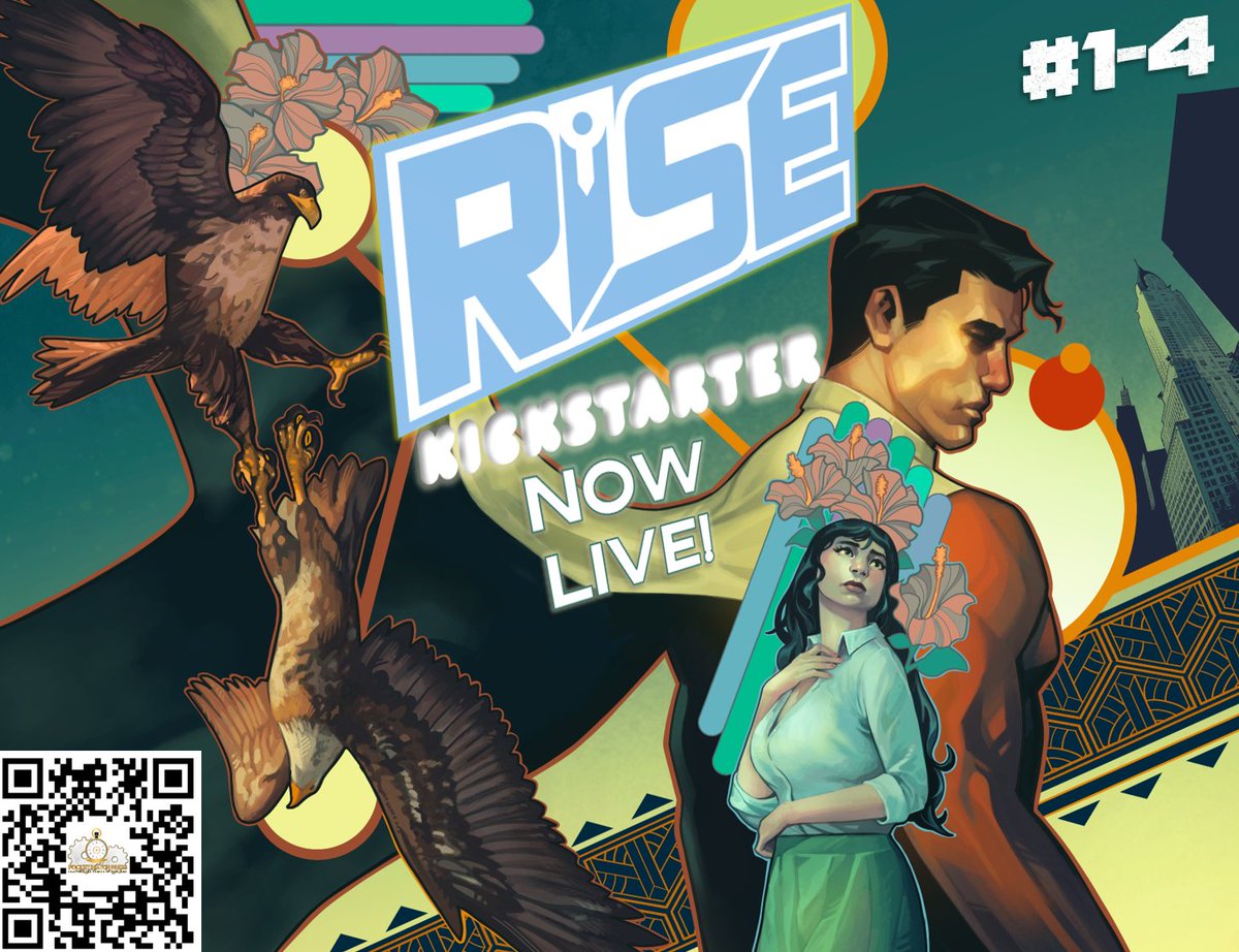 ☀️RISE #4 is LIVE☀️ Jon's journey brings him to the point of no return. His image as NYC's hero has become a powerful symbol—with it comes expectation. As the shame of his actions accumulate, he finds it harder to prove himself worthy of his city &amp; the love of his wife. 🔗⏩️BIO