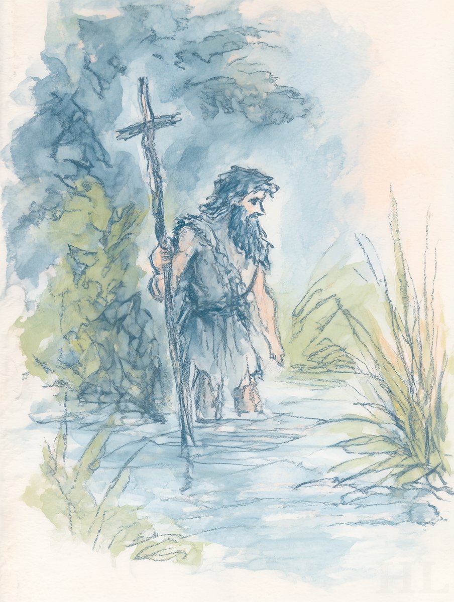 HLime308's tweet image. Sanctified before he was born.
The Man in the Wilderness.
The Immerser.
The Forerunner.
The Precursor.
St. John the Baptist,
Pray for us