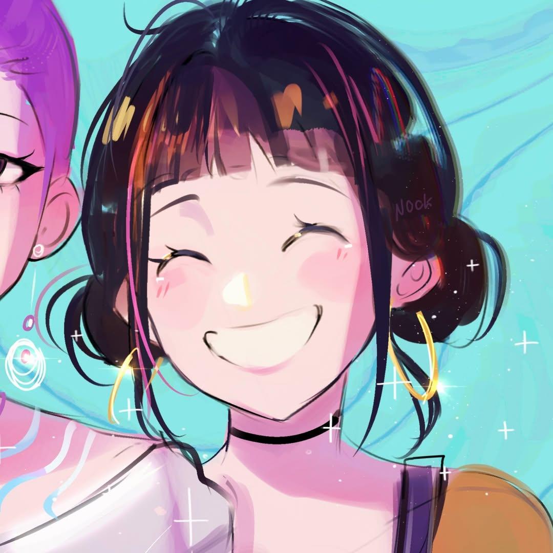 Aaaa they are so cutee together so I drew them #KPOPDEMONHUNTERS #kpopdemonhuntersfanart #kpopdemonhunter