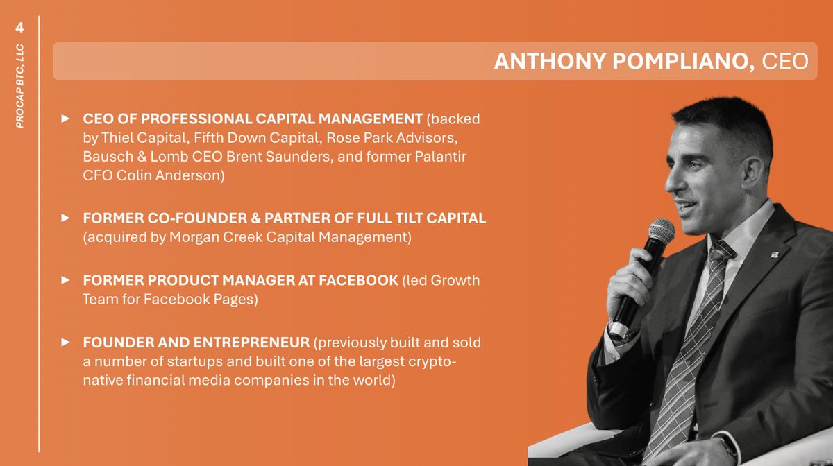 We filed an 8-K today for the proposed business combination between ProCap  BTC, LLC and Columbus Circle Capital Corp, which will create the publicly  listed ProCap Financial at the closing of the