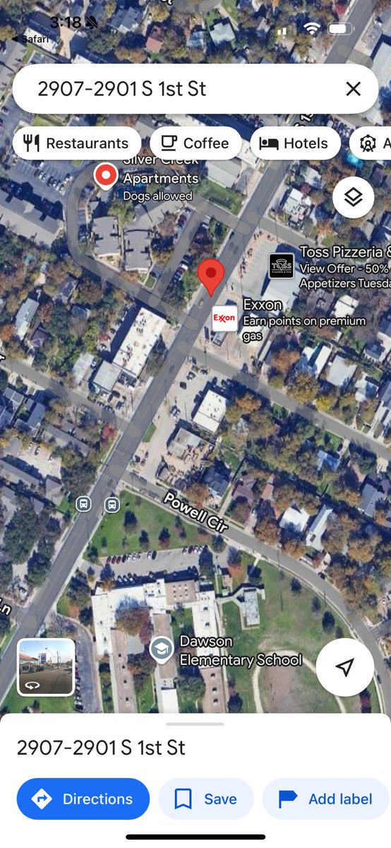Ray (@ray4tesla) on Twitter photo Zack thinks he is onto something material 🤣
The exact location where the Robotaxi is at is 2904 S 1st St, Austin. It’s a school zone and the speed limit is 20 mph when flashing, meaning it’s 35 mph when not flashing. Zack thinks he is onto something material 🤣
The exact location where the Robotaxi is at is 2904 S 1st St, Austin. It’s a school zone and the speed limit is 20 mph when flashing, meaning it’s 35 mph when not flashing.