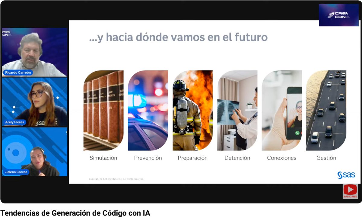 SASMexico's tweet image. &quot;Nos tenemos qué preparar para conexiones mucho más rápidas y mucho más dinámicas &quot;
Jalenna Correa, Customer Advisor para SAS Colombia
#IA #SASWorkbench #SASMexico #Analytics
Únete al en vivo aquí:
2.sas.com/60194jNYv
