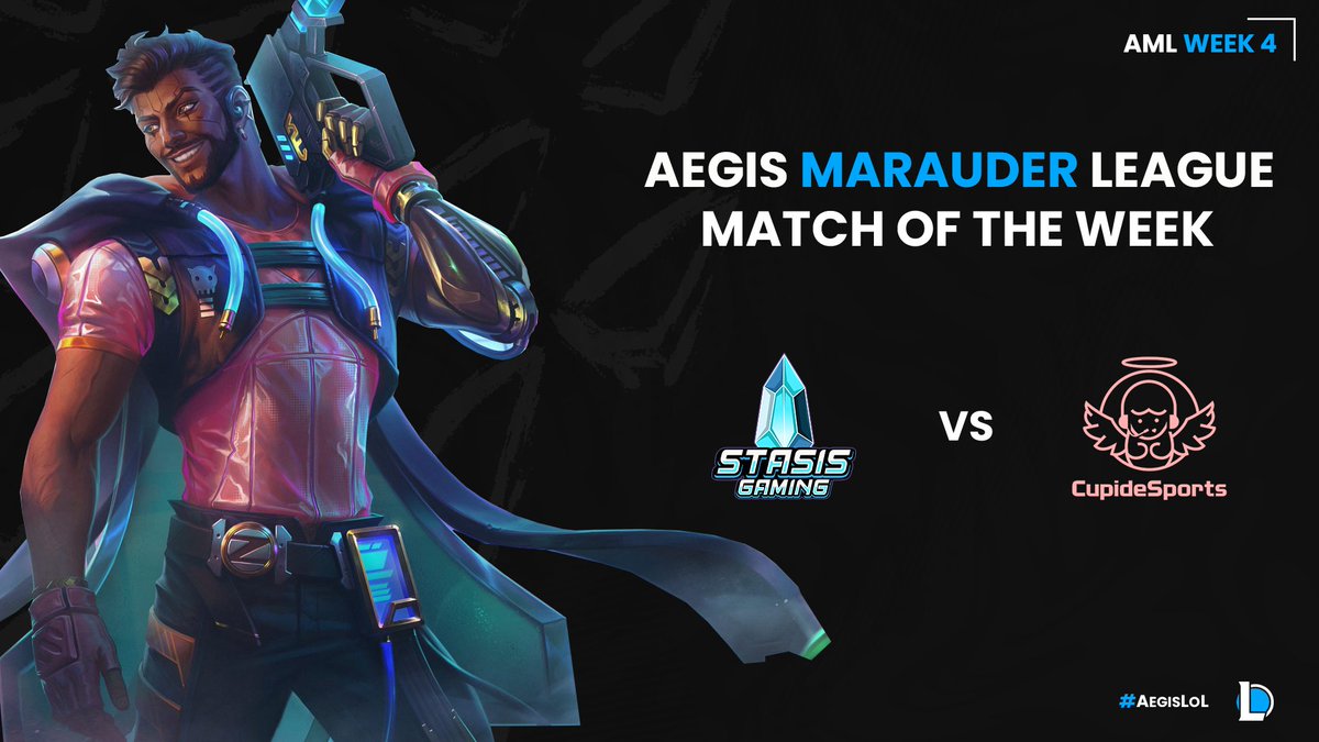 AegisEsportsGG's tweet photo. We are back with week 4 of the Aegis Marauder League. Tune in tonight at 8PM ET to see this powerhouse orgs battle it out on the rift!

⚔️: @StasisGamingGG Resurgence vs. @CupidEsports 
🎙️: @Moosecasts and Jack 
📹: @Kaddiee_ 

⬇️ LINK BELOW⬇️ https://t.co/f9PfiIcoIT