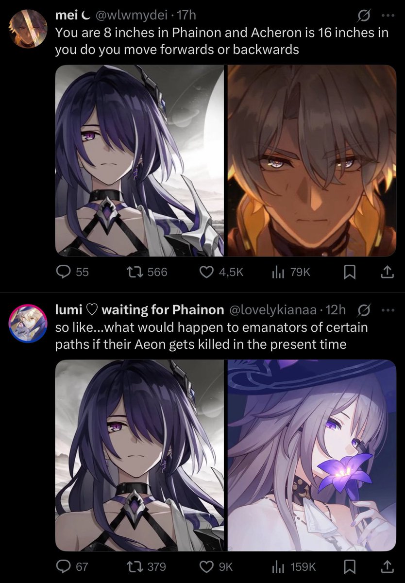 inkuebiko's tweet photo. different shades of acheron https://t.co/Kg6IWE3dmb