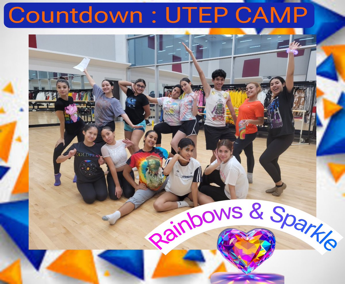 Cristy Morales (@cmorales_shs) on Twitter photo Summer Break is for Dance Training.... Missionettes πππΎβ€οΈ
Countdown to UTEP Camp
Day 1: Rainbow&Sparkles ππ
"We are all UNIQUE yet ONE Team"
<a href="/Socorro_HS1/">Ignacio Estorga, Ed.D</a> <a href="/SISD_FineArts/">SISD Fine Arts</a> Summer Break is for Dance Training.... Missionettes πππΎβ€οΈ
Countdown to UTEP Camp
Day 1: Rainbow&Sparkles ππ
"We are all UNIQUE yet ONE Team"
<a href="/Socorro_HS1/">Ignacio Estorga, Ed.D</a> <a href="/SISD_FineArts/">SISD Fine Arts</a>