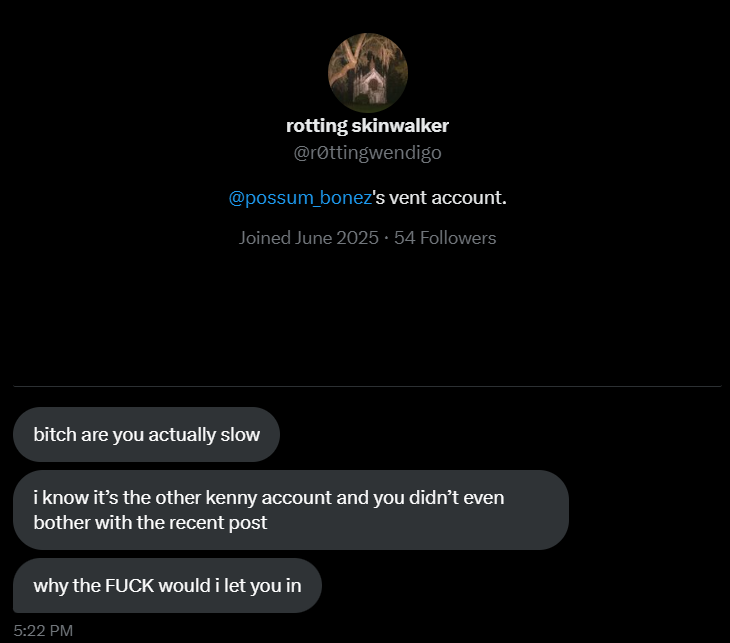 Velocity5772744's tweet photo. i dont know what "the other kenny account" is LMFAOO https://t.co/8LN2m0zVYa
