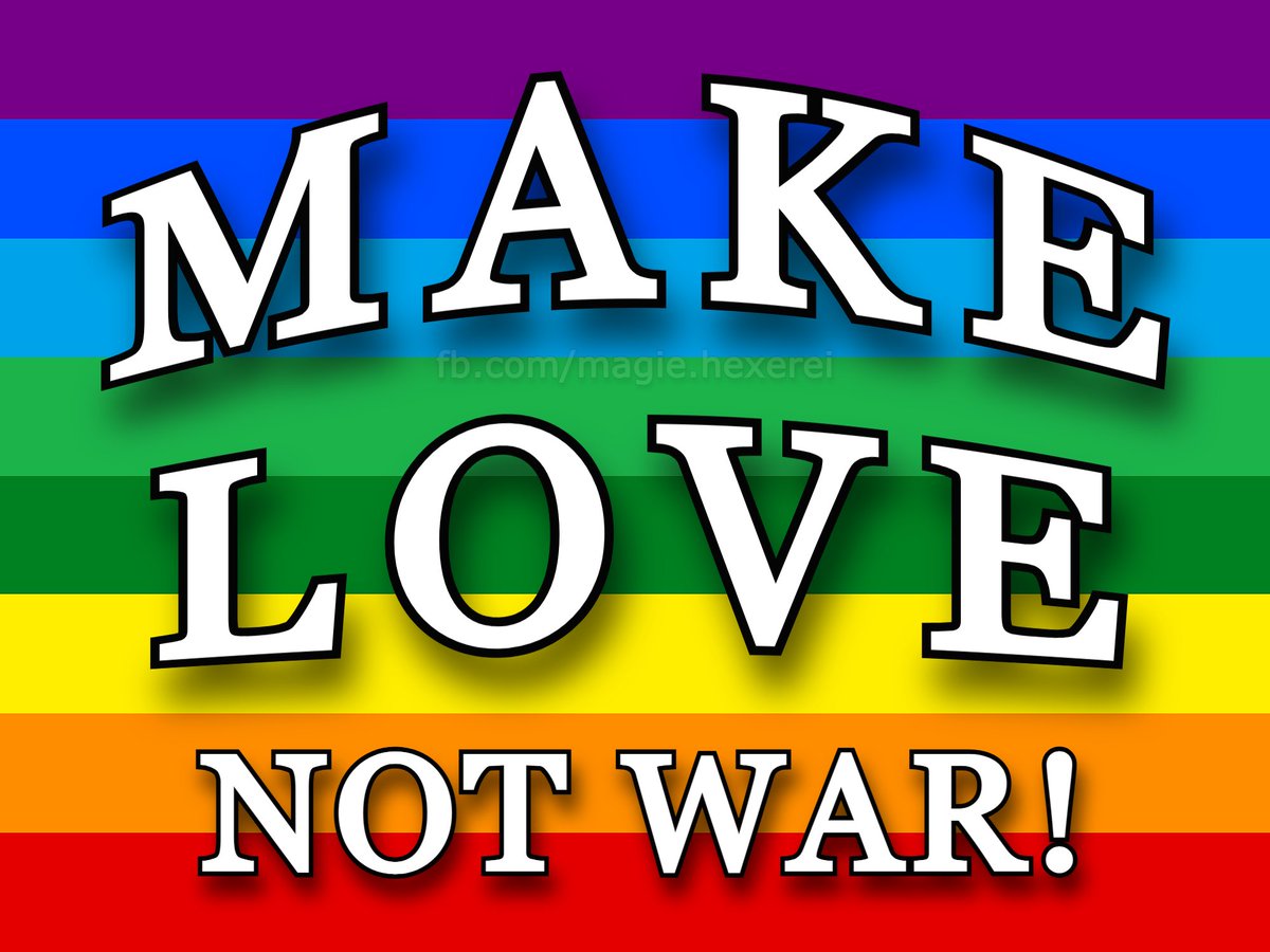 magieundhexerei's tweet photo. MAKE #LOVE, NOT WAR! 🌈
#MakeLoveNotWar #Liebe #Frieden #peace #KlareKanteGegen #Hetze #Hass #Islamfeindlichkeit #Antisemitismus #Rassismus #Sexismus #Diskriminierung #Minderheiten #Ausländer #LGBT #Queer #Frauen #Kinder #Alte #Behinderte #Kranke #Vielfalt
https://t.co/37t2v8TpX4 https://t.co/IM5yTydYnm