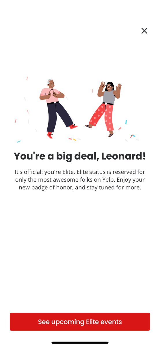 Yay I got invited to be yelp elite! 😊