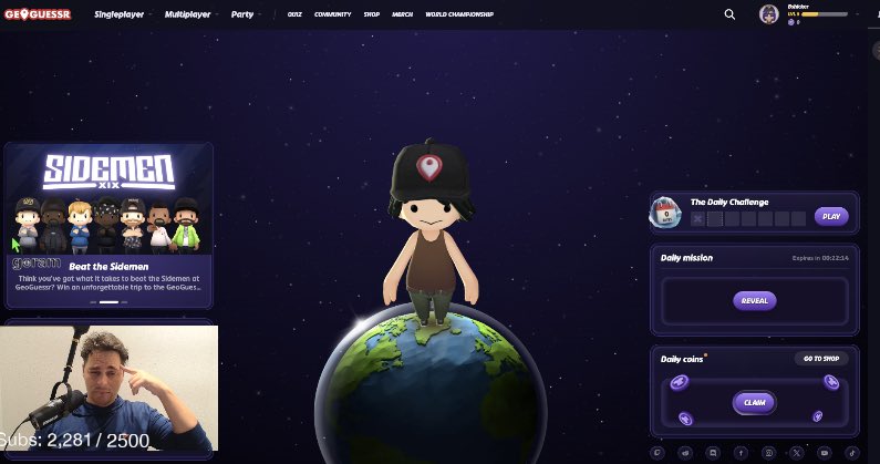 Can’t leave until I nail 3 Geo Guesser countries in a row.

Join the stream - m.twitch.tv/robbyberger?de…