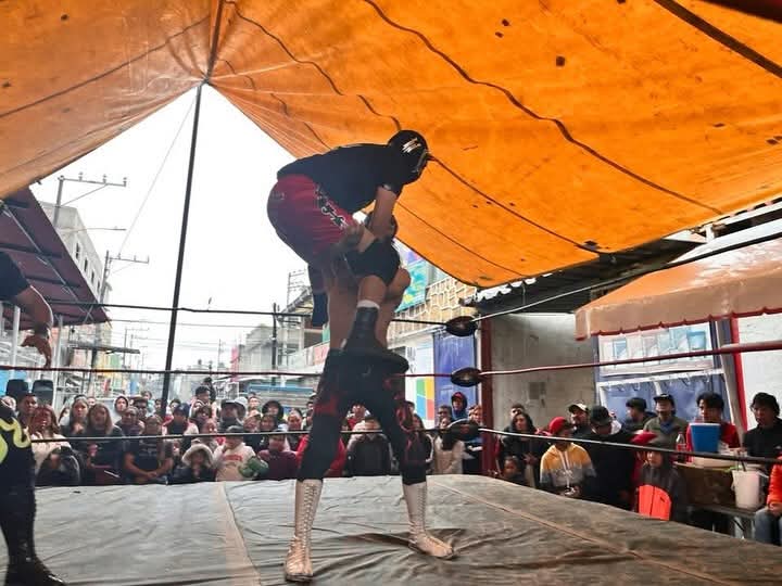 LaTijeraLucha's tweet image. En un cuadrangular de parejas de joven talento por los campeonatos de #TorosLokos, la dupla de #Sol y  #ToritoNegro se imponen y retienen sus títulos al dar cuenta de #ReyChispita y #RockerKid mientras que las otras dos duplas estaban fuera de las acciones...
#latijeraluchalibre