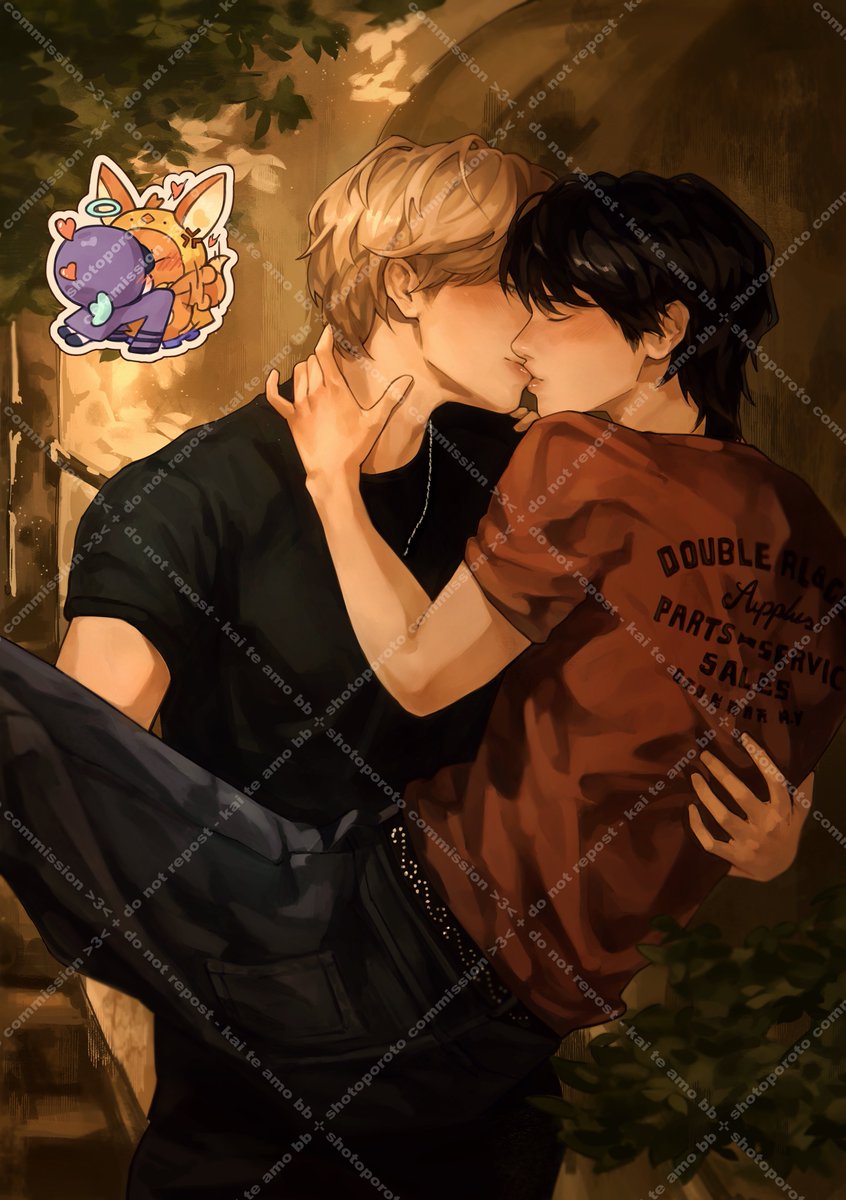 shotoporotoart's tweet photo. ᯓ★ Yeonkai's commission 🦊🐧 ₊˚⊹ᰔ

happy pride month i guess 🥳🏳️‍🌈 
(reuploaded for quality)
 
#Yeonkai #ship https://t.co/7OjBfCTbBu