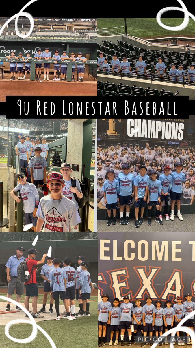⚾️🏟️ Memories made at Globe Life Field during the PAC Skills Competition for 9U Lonestar Red!! 💪🙌