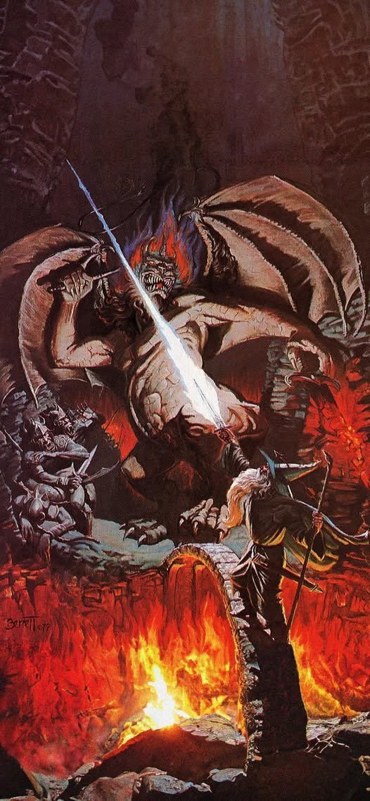 Gandalf and the Balrog by Randy Berrett