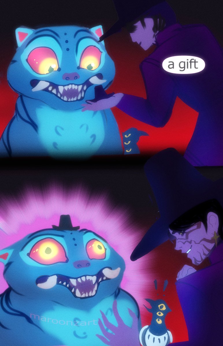 Maroonz80Sarah's tweet photo. #KPOPDEMONHUNTERS #kpopdemonhuntersfanart why i think the bird stole the hat. The hat was too much for the poor thing to handle XD https://t.co/2e848Z7jjr