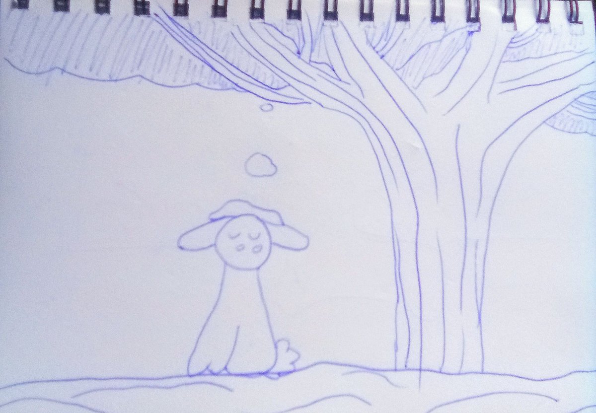 Sitting in the wrong place at the wrong time  ❄️ 

#art #artist #artsy #ArtistOnTwitter #ArtistsOnX #artlover #winter #illustration #sketchbook #sketch #cute #kawaii #cotton