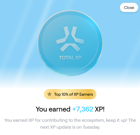 Still get into the top 10% for XP farming оn <a href="/AbstractChain/">Abstract</a> 💚
I think this is not a bad result.

What are your successes in farming XP?