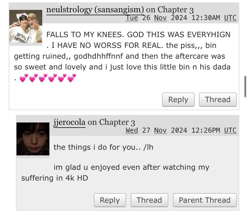 binneulland's tweet photo. now for the exposing: neulstrology read and commented on every chapter of this fic, even having a whole chapter dedicated to her. no wonder she got so defensive about the pedo art. https://t.co/w7KysoGWCs