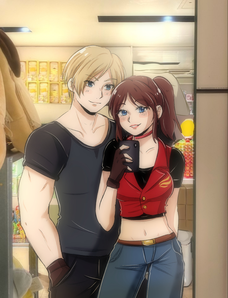 meikolb_99's tweet image. Selfie, rookie? 📸💕
#Cleon #rookieangel #ClaireRedfield #LeonKennedy #REBHFun