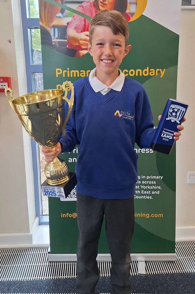 Delta Strand (@deltastrand) on Twitter photo This young man spent a weekend away at Flamingo Land for a football tournament with his team, the Grimsby Borough Titans.
Not only did he come back with a trophy of his own, a cup for the team, but he got to experience all the rides and make some many memoriesโฝ๏ธ
<a href="/YourSchoolGames/">School Games</a> This young man spent a weekend away at Flamingo Land for a football tournament with his team, the Grimsby Borough Titans.
Not only did he come back with a trophy of his own, a cup for the team, but he got to experience all the rides and make some many memoriesโฝ๏ธ
<a href="/YourSchoolGames/">School Games</a>