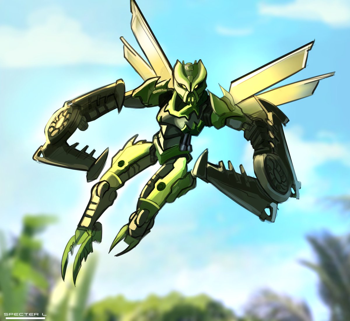 Toa Acku by <a href="/IanLuisada/">Specter L (COMMS OPEN)</a> #Bionicle #Commission