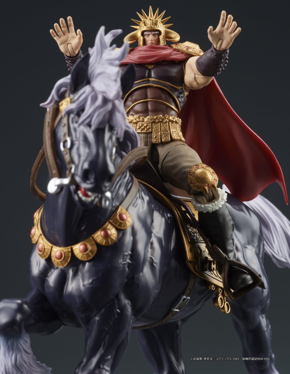 アイヴァンホー黒騎士像 発売受付中 ／／ #DIGACTION 『#北斗の拳』 ラオウ＆黒王号セット 暴力