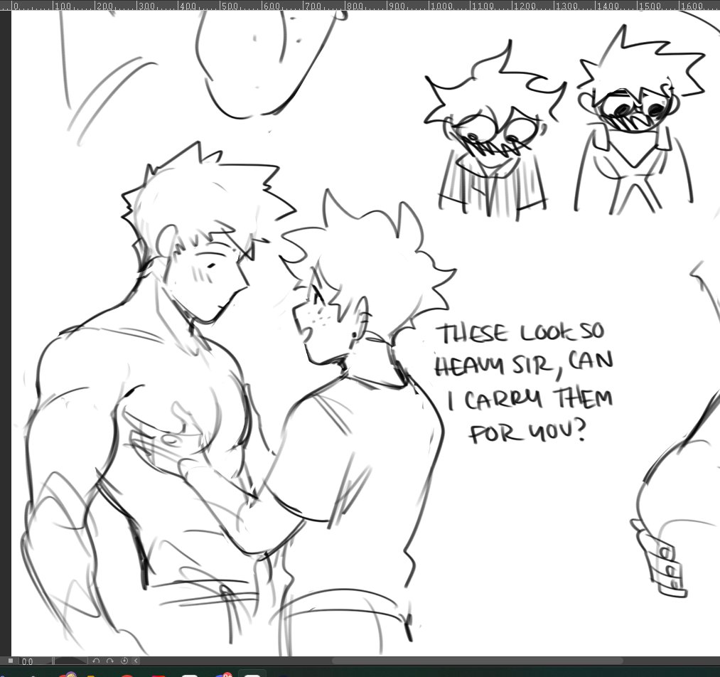 also look at these doodles from the IT!deku comic file