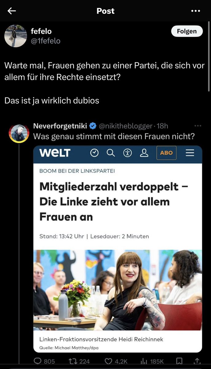 FileGiftFrosch's tweet image. Bro!!!
Das Patriarchat!!!
Schon mal gehört???