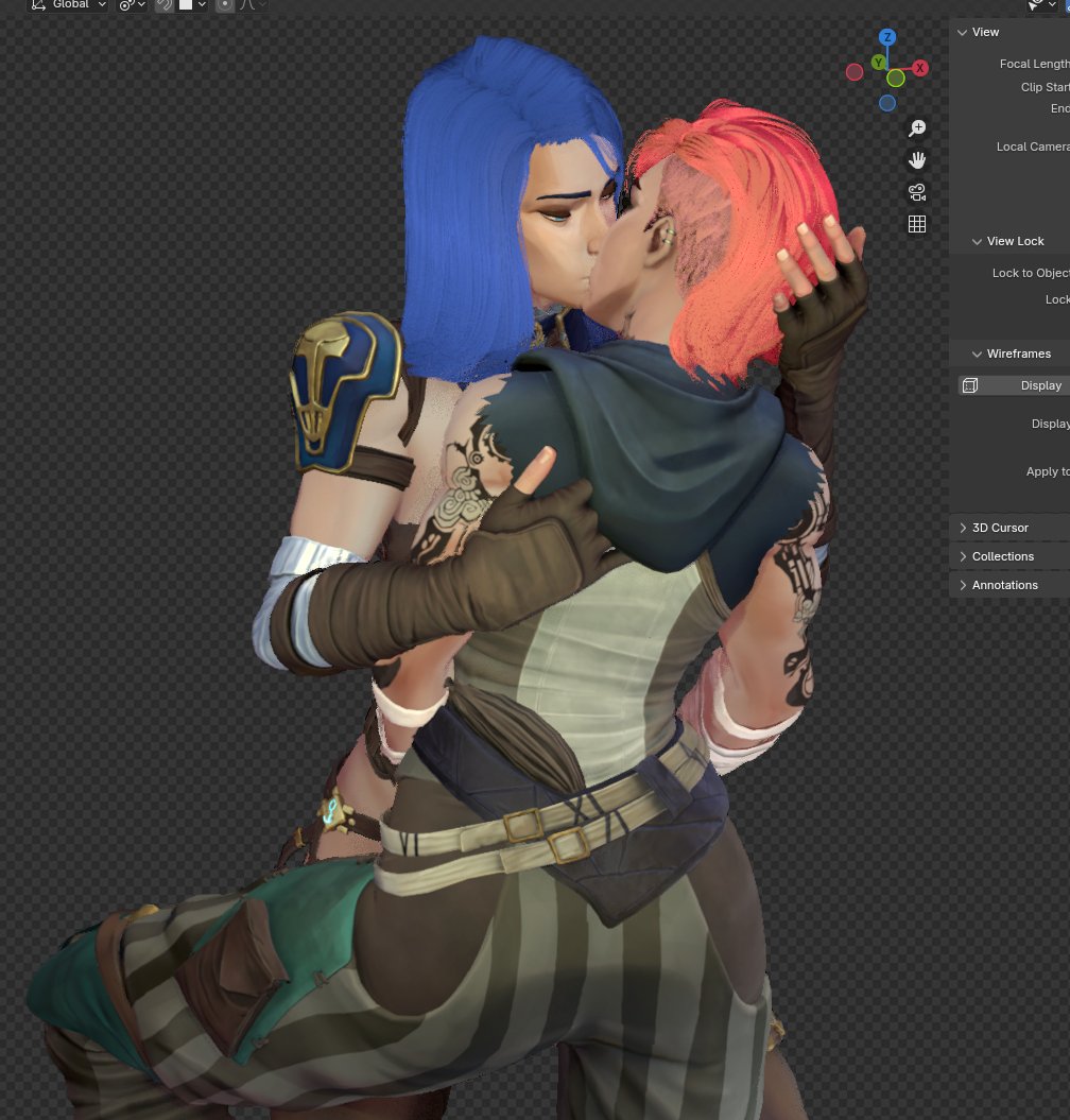 sergiogGonzoM's tweet image. recreating some sketches of the CaitVi scene WIP