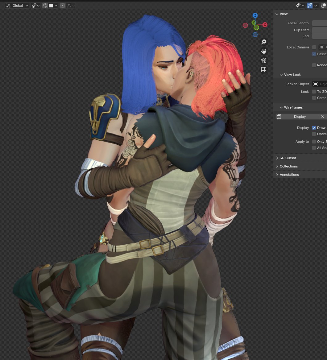 sergiogGonzoM's tweet image. recreating some sketches of the CaitVi scene WIP