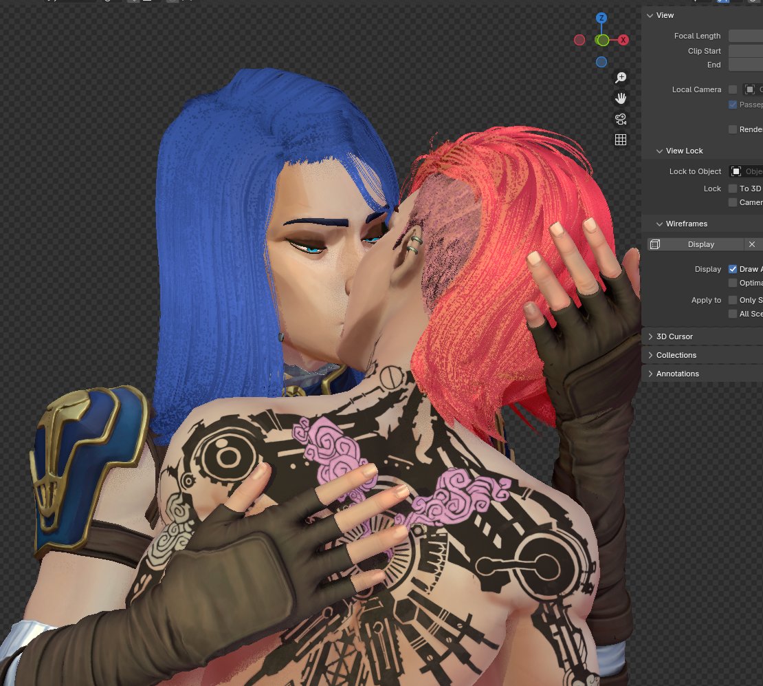 sergiogGonzoM's tweet image. recreating some sketches of the CaitVi scene WIP