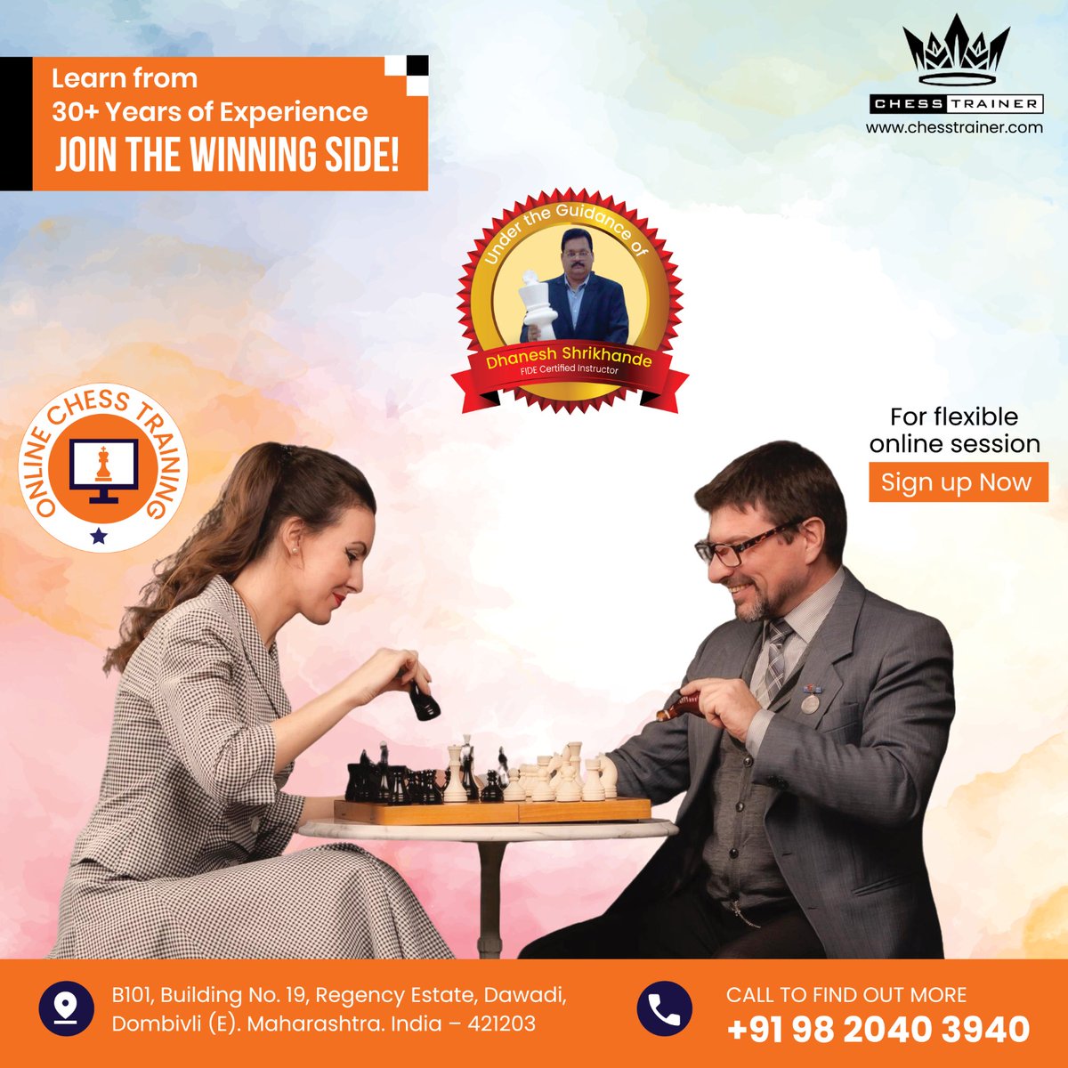 Chess_trainer91's tweet image. 🧠 Learn from 30+ years of experience with #FIDEInstructor Dhanesh Shrikhande! Master chess online with proven strategies &amp;amp; a winning mindset. 🏆

🌐 chesstrainer.com

#ChessCoach #OnlineChess #ChessTraining #OnlineChessCoach #LearnChessOnline #MasterChess #ChessTrainer