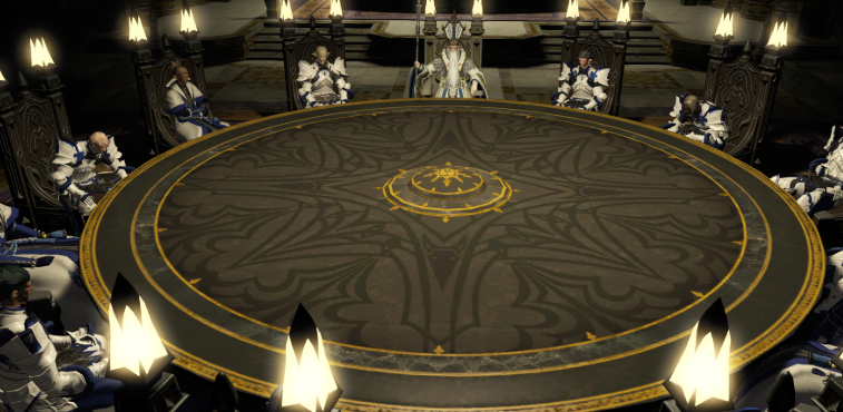 The Heavens' Ward is comprised of twelve knights appointed by the archbishop himself. However, after appointing Ser Zephirin to lead the current Heavens' Ward, Thordan VII instructed him to select the other members for their skill at arms only, without regard for their character