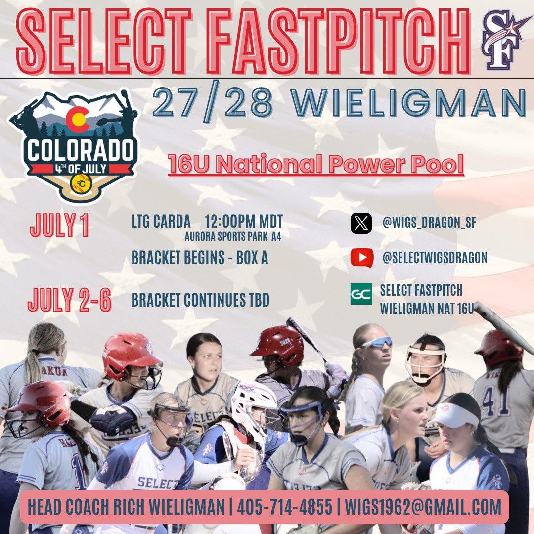 Kaylin Wiehe (@kaylinwiehe2027) on Twitter photo Heading to Colorado tomorrow for the P5 and Colorado Sparkler tournaments! We hope to see you at a game and camp!
<a href="/KatieRepole/">Katie โCrashโ Repole</a> <a href="/rittmanjohn/">John Rittman</a> <a href="/Coach_Wigs/">Ryan Wieligman</a> <a href="/coachanniesmith/">Annie Smith</a> <a href="/CoachMalveaux/">Chris Malveaux</a> <a href="/ShoMcDonald/">Sharonda McDonald</a> <a href="/LauraHeberling/">Coach H</a> <a href="/MattMeuchel/">Matt Meuchel</a> <a href="/Hall_J_4/">Jenna Hall</a> <a href="/Coach_SniderSB/">Craig Snider ๐</a> <a href="/FAUSoftball/">Florida Atlantic Softball</a> Heading to Colorado tomorrow for the P5 and Colorado Sparkler tournaments! We hope to see you at a game and camp!
<a href="/KatieRepole/">Katie โCrashโ Repole</a> <a href="/rittmanjohn/">John Rittman</a> <a href="/Coach_Wigs/">Ryan Wieligman</a> <a href="/coachanniesmith/">Annie Smith</a> <a href="/CoachMalveaux/">Chris Malveaux</a> <a href="/ShoMcDonald/">Sharonda McDonald</a> <a href="/LauraHeberling/">Coach H</a> <a href="/MattMeuchel/">Matt Meuchel</a> <a href="/Hall_J_4/">Jenna Hall</a> <a href="/Coach_SniderSB/">Craig Snider ๐</a> <a href="/FAUSoftball/">Florida Atlantic Softball</a>