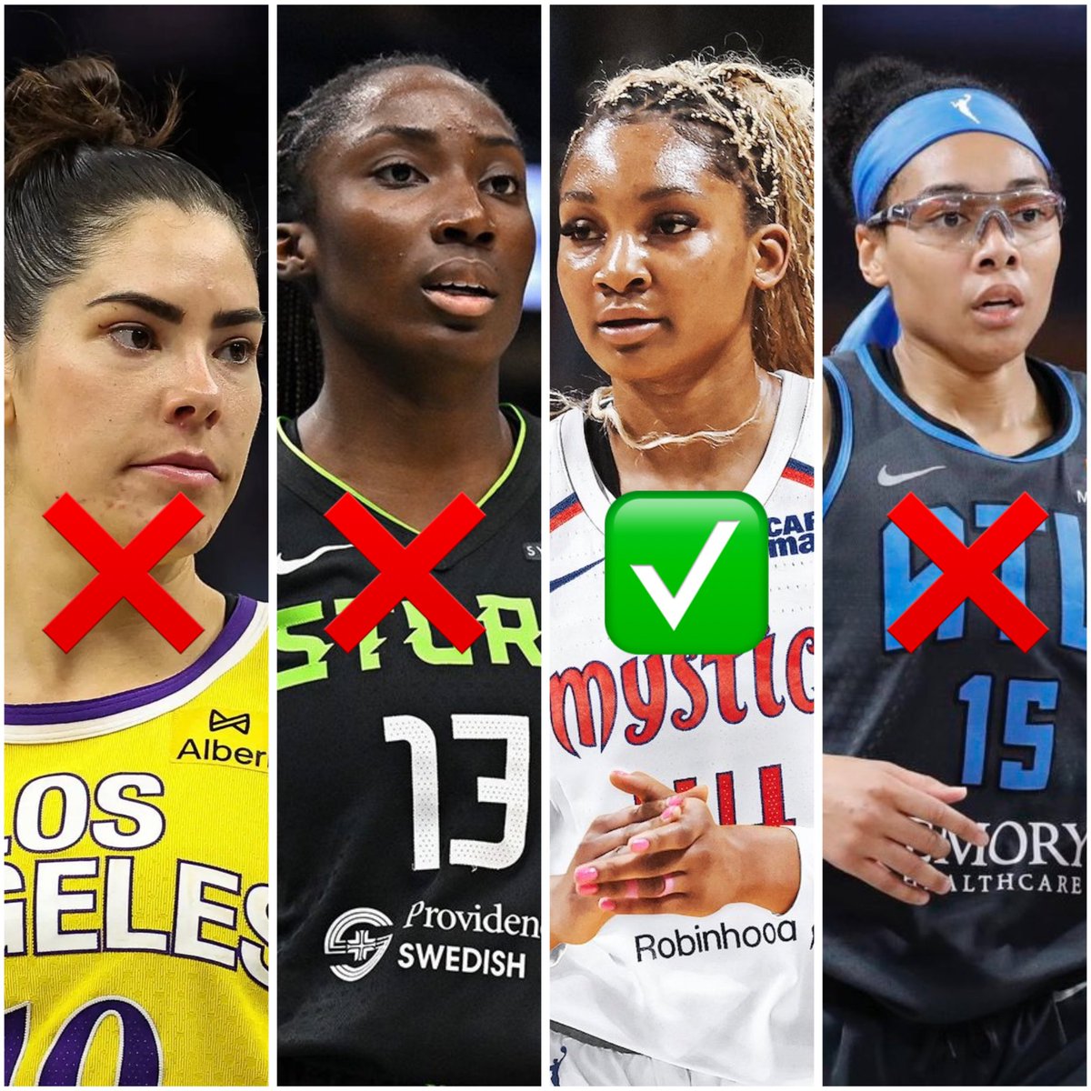 DDOGGSTACKS's tweet photo. 6/24 WNBA🏀 Card Recap⬇️
1-3
🦴 Kelsey Plum o2.5 3PM❌
#RootedInLA
Collab: @BetOnMonty10 🐍
🦴 Ezi Magbegor o6.5 Rebounds❌
#NothingButStorm
Collab: @PropsEdge 📊
🦴 Kiki Iriafen o6.5 Rebounds✅
#BallOnOurTerms
🦴 Allisha Gray o3.5 Assists❌
#DoItForTheDream
Collab: @TonysPickz 🔥
- Plum shoots 0/6 from deep
- Ezi had 3 rebounds going into HT, grabs two more in the 4th, as a whole that team just didn’t wanna rebound
- Gray finishes with 1 assist, can’t get dimes when your team shoots 23%
Discord Link⬇️
https://t.co/4ueyDUwNDt
—————————————————————
#DraftKings #PrizePicks #UnderdogFantasy #PlayerProps #Parlay #GamblingX #SportsBettingX #DDOGGSTACKS #WNBA