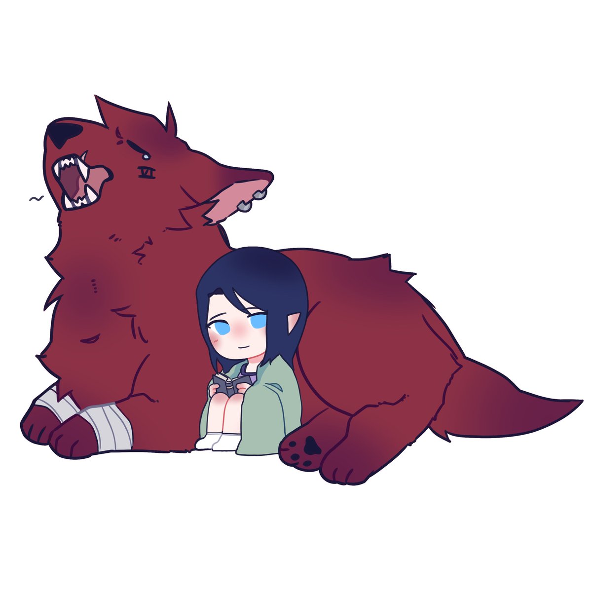 A little Moonlight AU scribble. Why use a bed when your gf is a walking space heater. 

#arcane #caitvi #werewolfvi #cait #vi #vampirecaitlyn #scribble #doodle #au #moonlightau #fraktyr #comfort