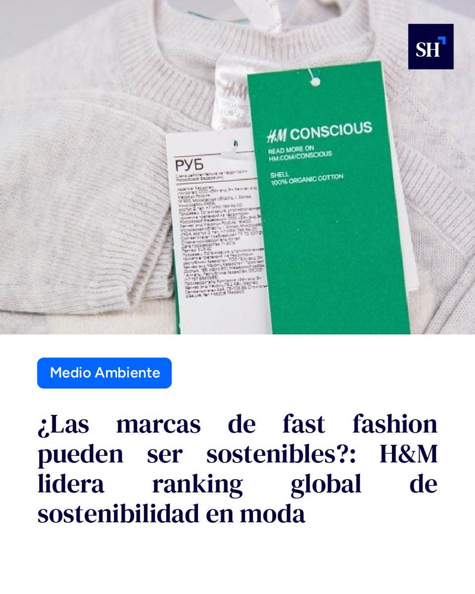 StakeholdersRS's tweet image. 📋Según el informe 2025 de la organización internacional Stand.earth, H&amp;amp;M encabeza el listado de sostenibilidad en moda por segundo año consecutivo.

#ModaSostenible #SostenibilidadEmpresarial #FastFashion #IndustriaTextil