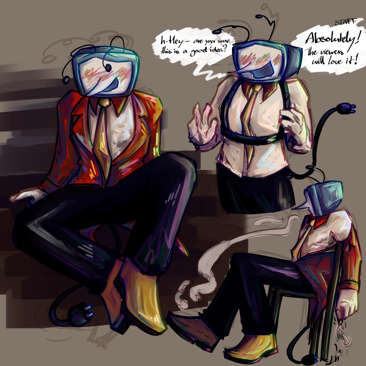 cae_ruleam's tweet photo. insomnia hit so i drew some of this creature instead </3 also random sleep deprived painting practice ig
#deltarune #tenna https://t.co/48IyAfx0k0
