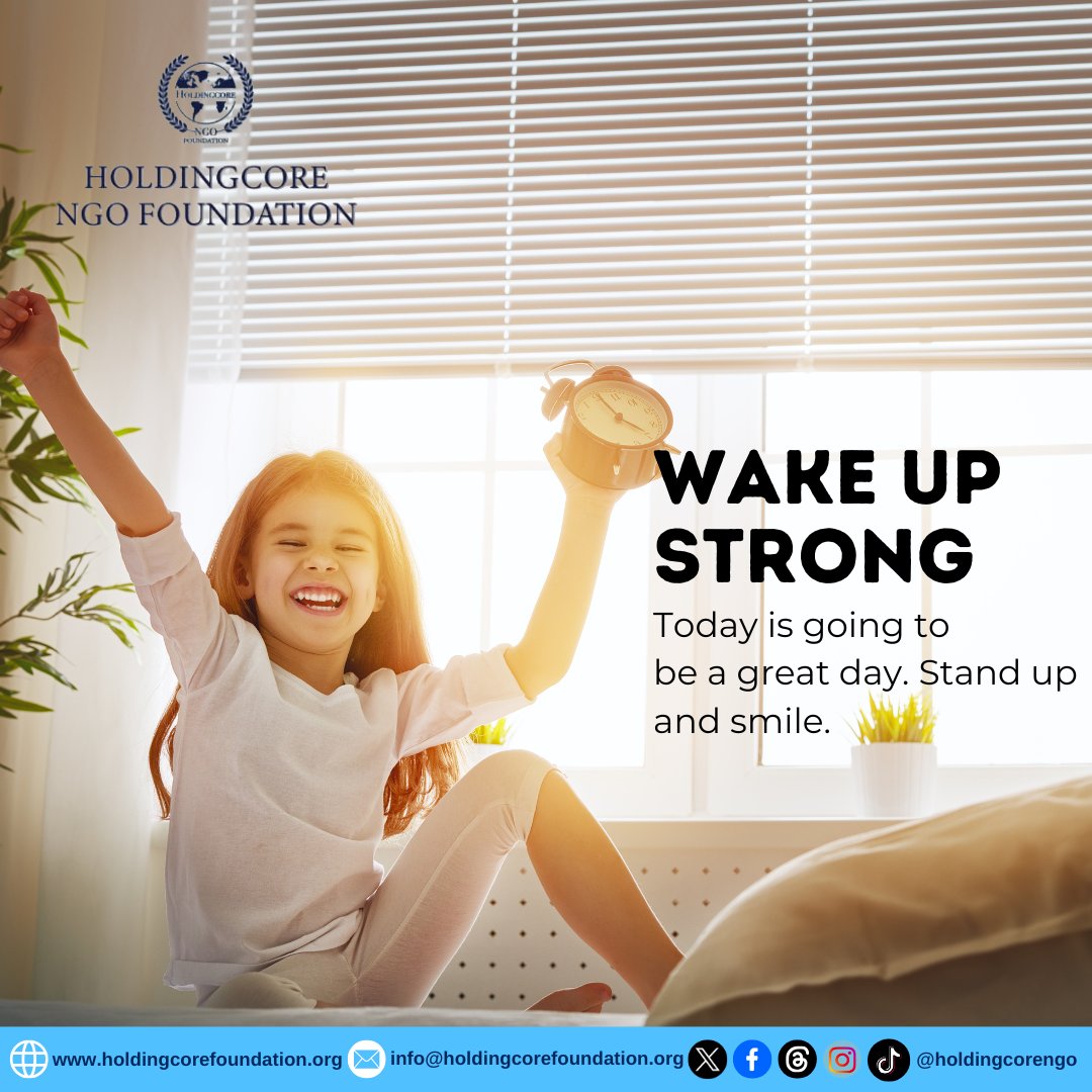 Holdingcorengo's tweet photo. Your mindset sets the tone. What good things are you anticipating today?
#HoldingcoreEMPFoundation #MorningMotivation #PositiveMindset #GoodDayAhead #WakeUpStrong https://t.co/MG3KHi8DHY
