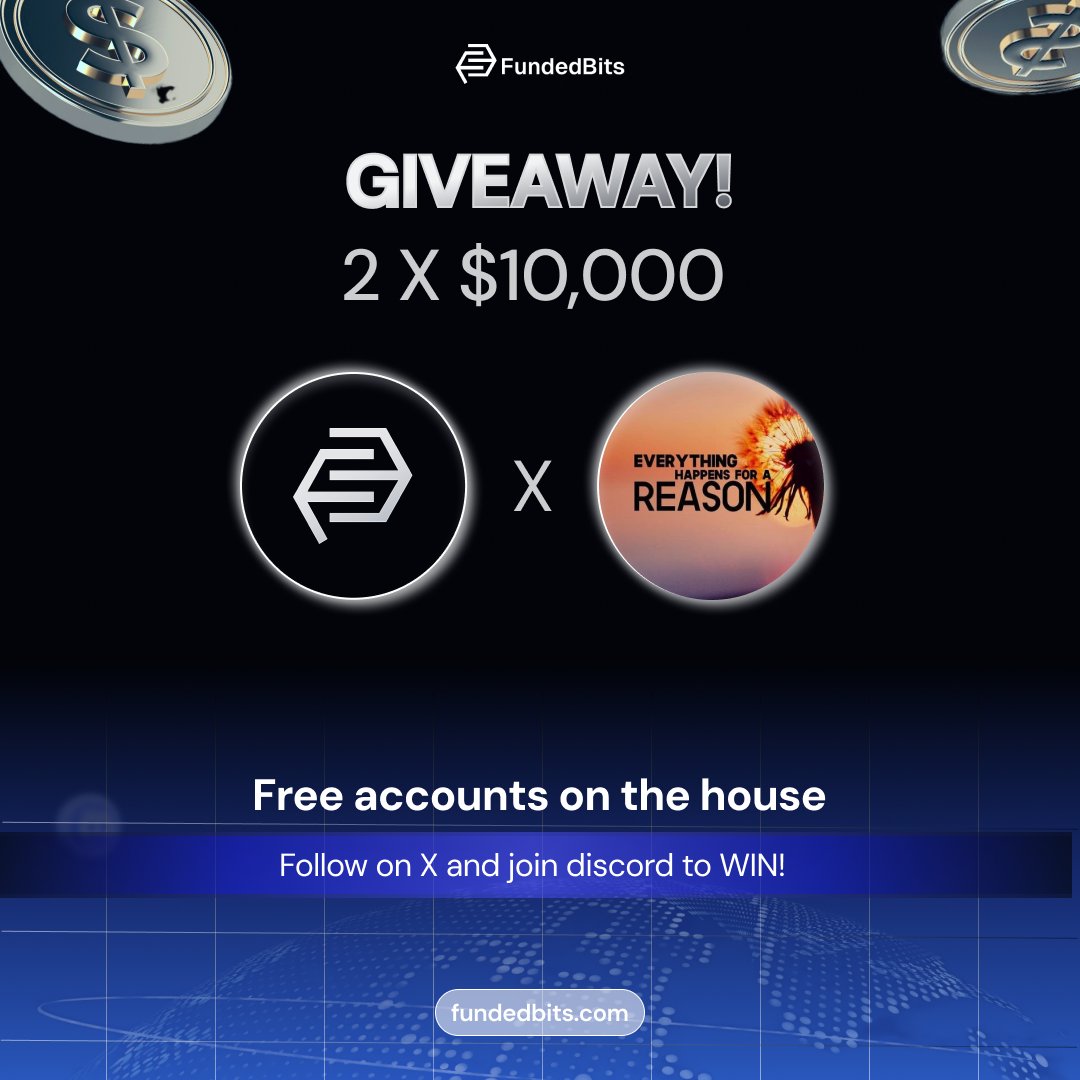 🎁Funded Bits Giveaway Alert! 🎉  

Rules to Qualify:  
1️⃣ Follow:  
- <a href="/fundedbits/">Funded Bits</a>  
- <a href="/arpanshahh/">Arpan</a>  
- <a href="/AfaaqFx/">Afaaq Fx</a>

2️⃣ 👍 LIKE &amp; 🔄 REPOST this tweet  
3️⃣ 🚹 TAG 3 FRIENDS  
4️⃣ ✅ Join our Discord (Mandatory):
discord.gg/XYvXFDqxTu

Winners will be picked via Twitter Picker in **5